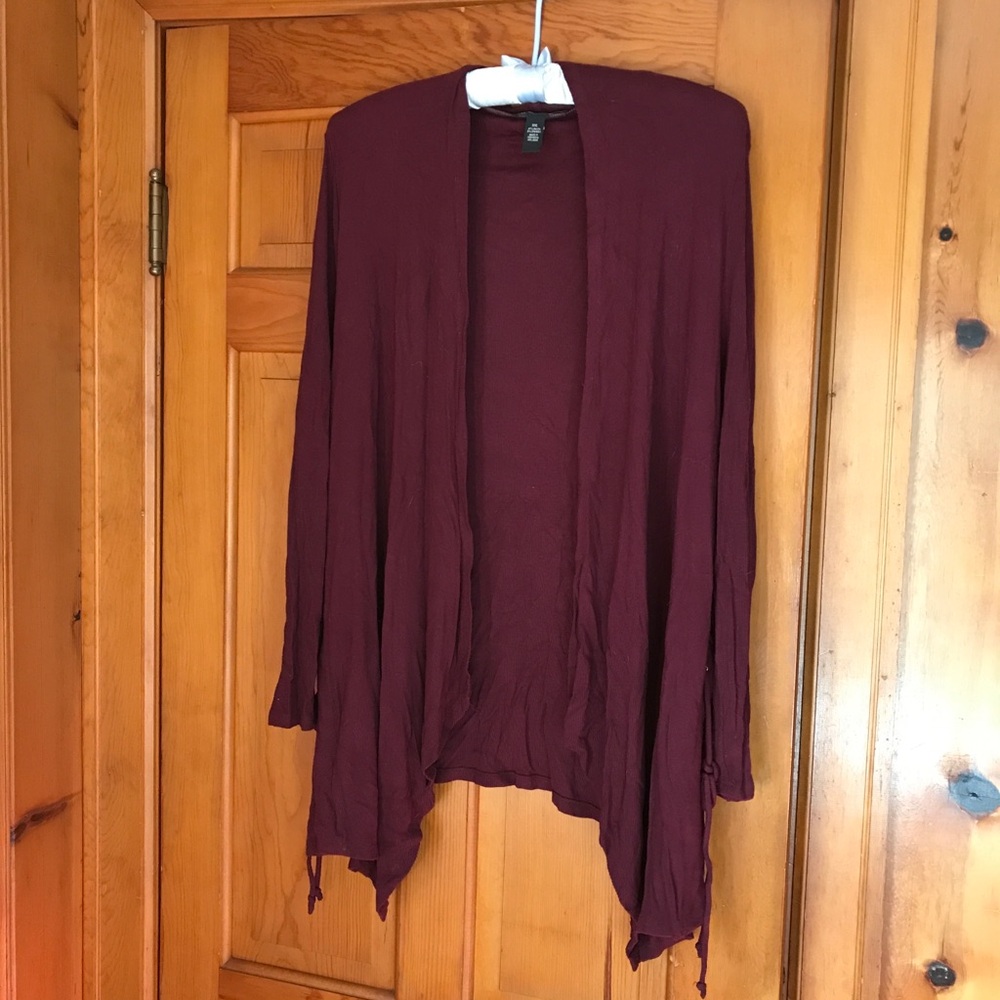 INC International Concepts Plum Cardigan Size XXL